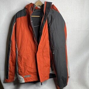Free Country Jacket XXL Mens Removible Jacket Lining Red and Gray Two in One